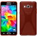 Produktbild PhoneNatic Case für Samsung Galaxy Grand Prime Hülle Silikon rot X-Style Cover Galaxy Grand Prime Tasche + 2 Schutzfolien