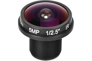 Sonew 5MP HD Fisheye Camera Lens, 1.8mm Focal Length, 180° Wide Angle, M12 Mount Compatible