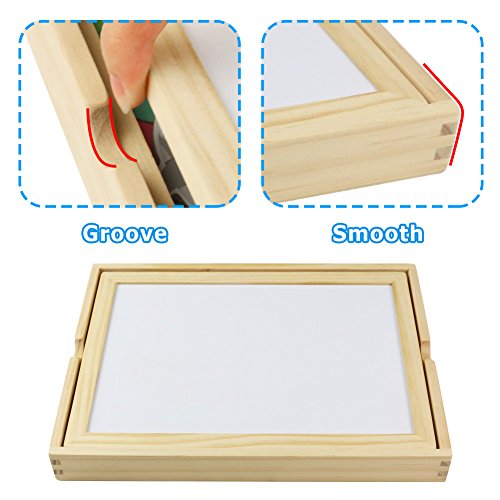 Magnetic Wooden Jigsaw Puzzles, 3 in 1 Beach Dress Up, Magnetic Fishing Game, Drawing Writing Board for Children 3 4 5 6 Years Old