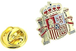 Gemelolandia | | Bandera de España Gemelos Pin de Solapa Llavero Pulsera Accesorios con la Bandera Española Gemelos Originales Para Camisas | Para Hombres y Niños