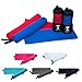 Produktbild Funny Tree® Mikrofaser Reisehandtücher Set (royal blau) I 70x140cm großes Strandtuch + 40x80cm Fitnesshandtuch | schnelltrocknend antibakteriell platzsparend, optimal für jegliche Outdoor Aktivitäten