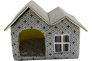 Sport Tent Faltbares Hundebett Hundehaus Hundehöhle Hundekissen Waschbares Haustierbett Hundehütte mit Abnehmbarer Matte Kissen, Doppeldach Zwinger für Hund, Katze Katzenhöhle Katzenhaus,Kaffee