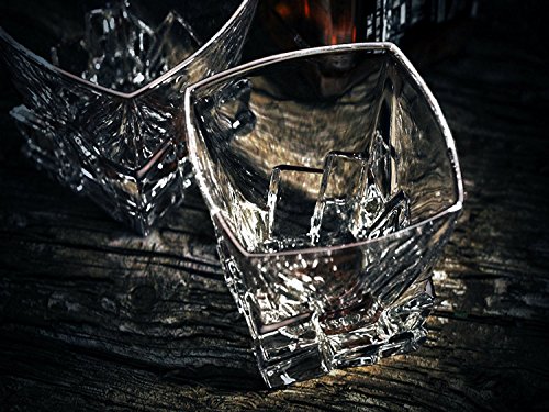 ackmond transparent Iceberg 2 Stück stabile Whiskey Glas Tumbler für Scotch, Bourbon - 2