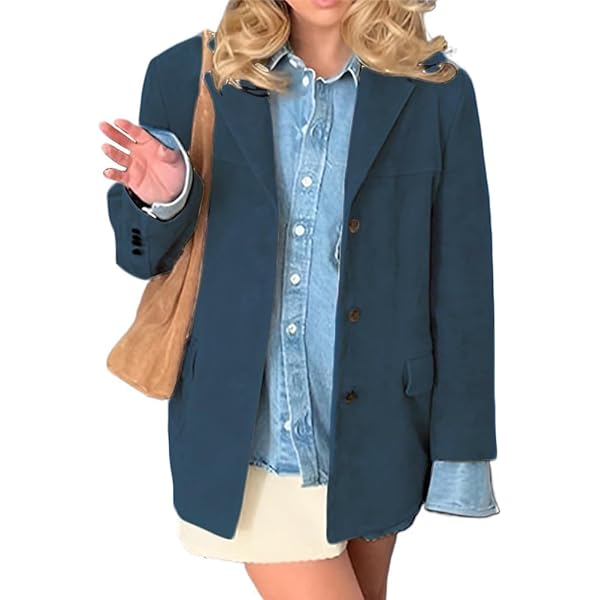 Damen Wildleder Mantel Oversize - Leichter Übergangsmantel Aus Kunstwildleder