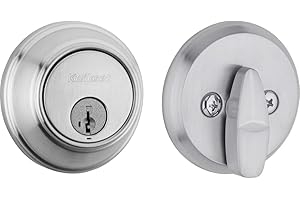 Kwikset 98190-003 816 Key Control Single Cylinder Door Lock Deadbolt Featuring SmartKey Security for Master Keying Multi-Family Housing and Tenant Key Control in Satin Chrome