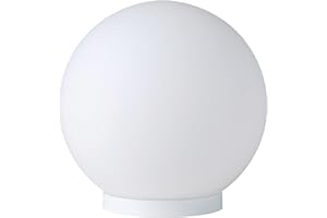 EGLO Rondo lampa nocna LED, białe matowe szkło opalowe, oświetlenie do salonu, z włącznikiem, E27 Sokcet