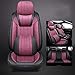 Produktbild QLL 6 Farben Optionales Autositzkissen Plüsch 360 ° volles Gehäuse High-End-Fußmatte Memory Cotton Kopfstütze,Purple