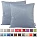Produktbild Dongguandong Comoco® 2Pcs Solid Color leichte Faux Suede Series Kissenbezug Home Decor Sofa Dekokissen Covers in 21 Farben und 7 Größen (40x40cm, Cerulean)