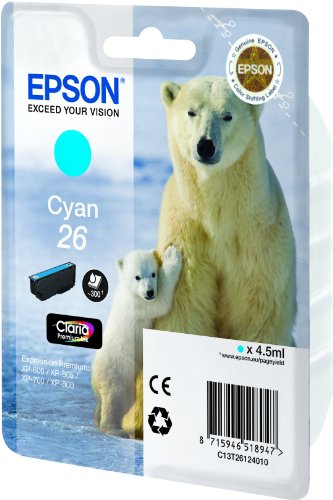 Epson T2612 Tintenpatrone Eisbär, Singlepack cyan - 2