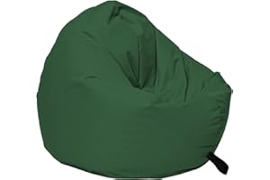 Momiralland Sitzsack 2 in 1 Funktion für bequemes Sitzen & Liegen – Indoor & Outdoor da er Wasserfest ist – Bdenkissen – für Kinder & Erwachsene (Dunkelgrün, 120 cm - Durchmesser)