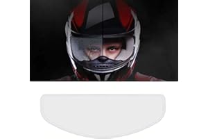 BUDING Motorradhelm Antibeschlag Folie Motorrad Helm Linse Anti Fog Schutzfolie Anti-Beschlag-Visier, Nebelvisier-Brillen, Klar HD Schutzfolie Bietet 99,9 Klarheit 25x9cm