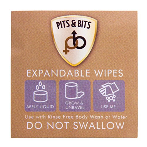 Pits & Bits Expanding Wet Wipes 4 Pack