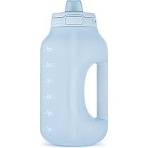 Ello Hydra Yucca Wasserkrug 1,8 Liter - Mit Zeitmarkierungen, Auslaufsicherem Deckel & Strohhalm
