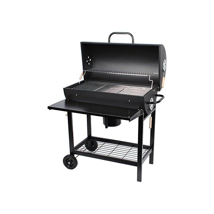 Taino Smoker Grill Bbq Grillwagen Holzkohle Grill Neu Standgrill Ablagen Tisch