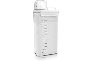 Cbilzxer Dispenser Detersivo Lavatrice, 2900 Ml Dosatore Detersivo Lavatrice, Riutilizzabili Contenitore per Detersivo in Polvere e Liquidi, contenitori detersivi lavanderia (2900ml)