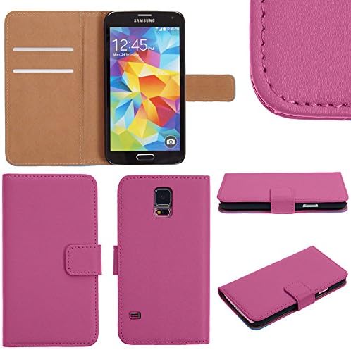 MobileConnect4U® Real Leather Wallet Flip Case Cover For Samsung Galaxy S4 Mini i9190 & Screen Protector