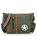 The House Of Tara Vintage Canvas Crossbody Travel Office Business Messenger Bag (Moss Green) HTMB 067 RS.1449.00
