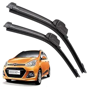 Euro Care Windshield Car Wiper Blades Compatibility for Hyundai Grand i10 (Model : 2013-2019) - Set of 2Pc (D-22,P-16)