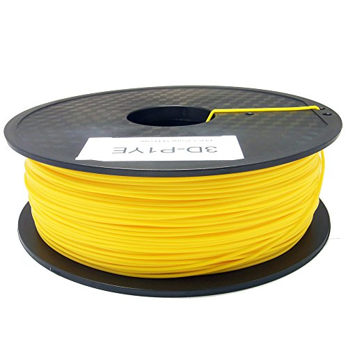 SIENOC 1 Packung 3D Drucker PLA 1.75mm Printer Filament – Mit Spule 1kg (Gelb) - 2