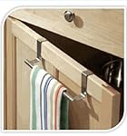 CUPBOARD TOWEL BAR RAIL OVER DOOR HANGER HOOK KITCHEN TOWEL BATHROOM DRAWER