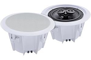 EAUDIO E-Audio 180 W 8-Inch 2-Way Ceiling Speaker - White