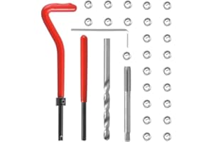 ZXX 30pcs M6 x 1.0 Thread Repair Kit, Car Helical Coil Repair Set, Compatible Hand Tool Set
