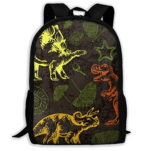 TRFashion - Zaino per adulti, motivo: dinosauro