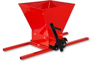 VERTES Pigiatrice Uva Macinino per Frutta Torchio Mulino, Apertura della tramoggia 39x38cm, Azionato a Mano, per la Lavorazione dell'uva per Ottenere Una purea, 2 Rulli massicci