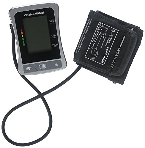 ChoiceMMed Auto Digital Upper Arm Type Blood Pressure Monitor with Color Code Indicator
