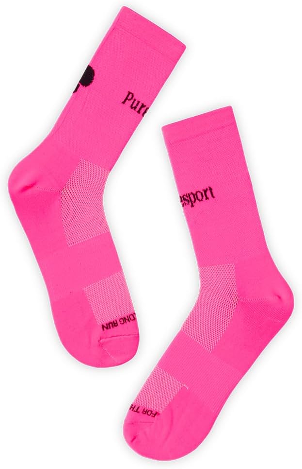 Puresport Performance Running Socks, Moisture-Wicking Training Socks with Subtle Compression for Women & Men, Ideal for Long-Distance Running, Gym & Hyrox