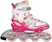Produktbild SCHREUDERS SPORT Kinder Polyester verstellbar Inline Skate, Kinder, 52RW-FWZ-34-37, Fuchsia/White/Silver, Size 34-37