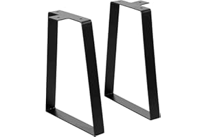 ‎SIGNSTEK Signstek Tischbeine Metall schwarz 35,7cm trapezförmige Möbelfüße für Möbel aus Metall, Robustes Eisenmaterial und industrielles modernes Design für DIY-Couchtisch, Schreibtisch, Nachttisch, Bank