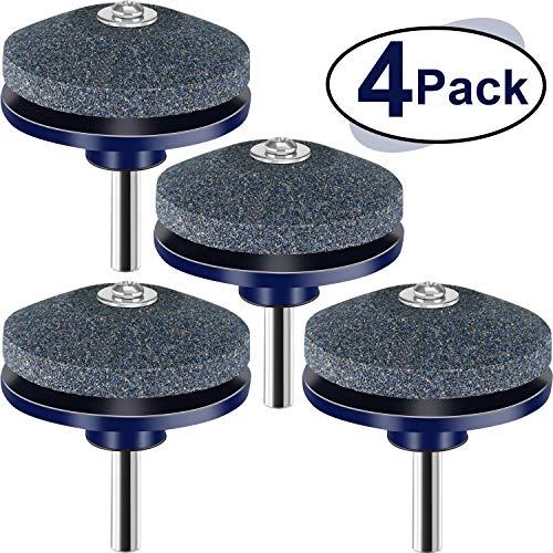 4 Paquets Aiguiseur de Lame de Tondeuse à Gazon Aiguiseur Tondeuse Outils de Jardin Outil de Meulage de Foret pour la Plupart des Perceuses Électriques Perceuses à Main
