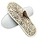 Produktbild ZPPLD Spa-Einweg-Pantoffeln gedruckte Linen Slippers Für Spa, Portable Travel, Party Guest, Hotel-10 Paare,e,28.5 * 11.5cm