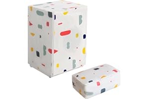 ZBHDEYG 1 Stück Schutzabdeckung Für Die Waschmaschine, 1 Stück Stepptasche Aus Baumwolle, Staubschutz Für Die Waschmaschine, Geometrische Waschmaschinenabdeckung