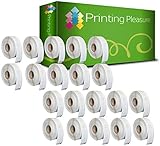 Printing Pleasure 20 x 11355 Rollen Etiketten kompatibel für Dymo LabelWriter & Seiko Etikettendrucker | 19mm x 51mm | 500 Stück | Vielzweck-Etiketten