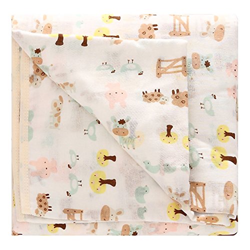 HuiSiFang® Cotton Super Soft Baby Towel Increased Thick Newborn Baby Bath Towel 6 Layers of Gauze Towel