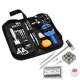 380 pcs Uhrenwerkzeug Set professionell Armbanduhr Reparatur Werkzeug Kit für öffnen Uhrenarmband/Uhr Fall, Einstellen Zurück Tisch, Batterie Wechsel Etc. Repair Watch Set mit Tragetasche