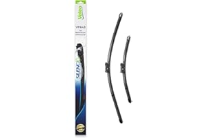 VALEO Silencio Essuie-glace - VF843 - Kit de Balais d'Essuie-glace 650 mm / 400 mm Plats d'Origine de Haute performance, Visibilité Supérieure sur la Route- Avant - Lot de 2 Balais - 577843