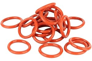 Suuonee Tłumik rurkowy, 20 szt. silikonowy amortyzator rurkowy pasuje do 12AX7 12AU7 12AT7 12BH7 EL84 (pomarańczowy)