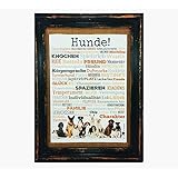 Hunde! Druck Poster A4 Geschenk Hunde! Druck Poster A4 Geschenk