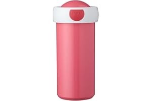 Mepal - Bicchiere per la Scuola Campus - Tazza per Bevande - Tazza per la Scuola Ermetica per Bambini - Senza BPA e Lavabile in Lavastoviglie - 300 ml - Pink