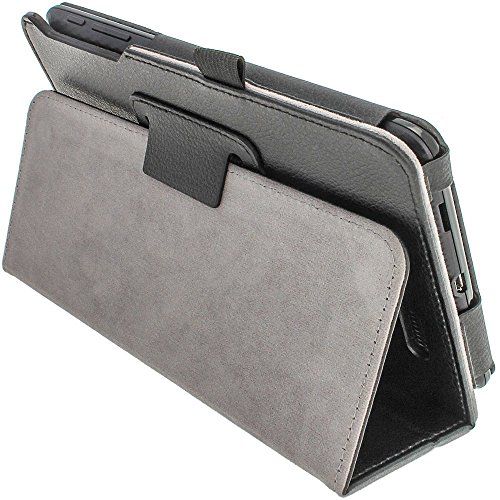igadgitz Schwarz PU Ledertasche Hülle Folie Cover für Asus MeMO Pad ME172V 7″ Tablet mit Multi Winkelbetrachtung Stand + Stylus Schift Halter + Displayschutzfolie - 4