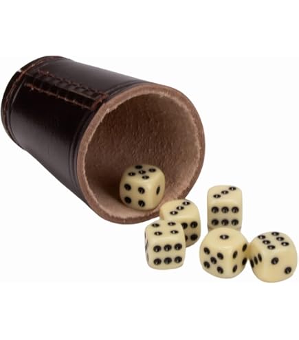 Vassoio Pieghevole per Dadi,Vassoio Cubo in Pelle PU,Scatola di Immagazzinaggio da Scrivania a Doppio Lato,per Giochi a Dadi Come Rpg,DND e Altri Giochi da Tavolo Marrone Tokaneit