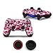 Price comparison product image Anti-Scratch Skin Sticker Vinyl Decal Sticker Decal Protector for Sony Playstation 4 PS4 Slim PS4 Pro Dualshock Controller x 1 and Thumb Grip Stick Capx2 (Army Purple)