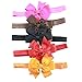 Baby Headband, HBF 15Pcs Multi-Coloured Bow Baby Girl Headband Elastic Headband for Girl (2)