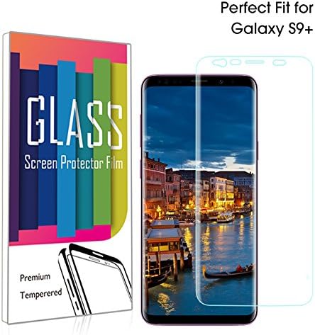 Samsung Galaxy S9+ Plus Screen Protector Flat Full Coverage,AKPATI 9H 3D Privacy Tempered Glass Screen Protector for Galaxy S9 Plus Phone Case Friendly[Scratch Resistant][Anti Fingerprint]-Transparent