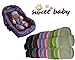 Produktbild Sweet Baby ** SOFTY MAXI ** Sitzverkleinerer mit abnehmbarem Kopfteil / NeugeborenenEinsatz ( auch für Frühchen ) mit Sommer- und Polar-Winterseite für BabyAutositz Gr. 0/0+ wie z.B. Maxi Cosi, Römer, Kinderwagen, Babywanne, Jogger, Hochstuhl etc. (Rosa)