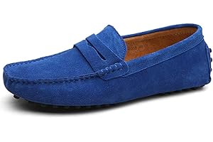 Jamron Herren Wildleder Penny Loafers Gemütlich Fahrende Schuhe Mokassin Slippers