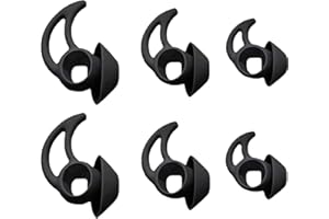 Aiivioll QC/Sport True Wireless zatyczki do uszu, silikonowe ochraniacze na uszy są kompatybilne z Bose QC/Sport bezprzewodowe, sportowe słuchawki (czarne)